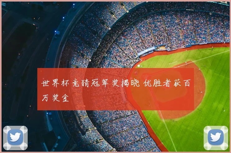 世界杯竞猜冠军奖揭晓 优胜者获百万奖金