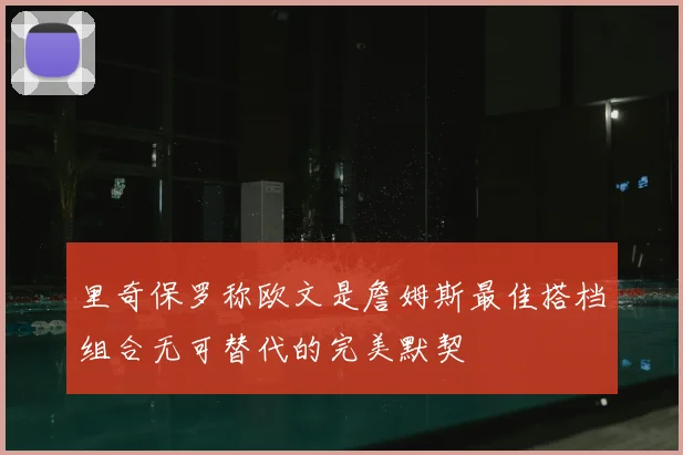 里奇保罗称欧文是詹姆斯最佳搭档组合无可替代的完美默契